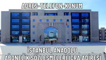 İstanbul Anadolu Abonelik Sözleşmeleri İcra Dairesi: Adres ve Telefon Numarası