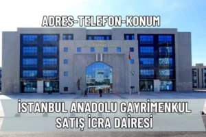 İstanbul Anadolu Gayrimenkul Satış İcra Dairesi: Adres ve Telefon Numarası
