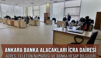 Ankara Banka Alacakları İcra Dairesi: Adres ve İletişim Numarası