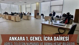 Ankara 1. Genel İcra Dairesi: Nerede, Telefon Numarası ve IBAN