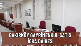 Bakırköy Gayrimenkul Satış İcra Dairesi: Adres ve Telefon Numarası 6 Bakırköy Gayrimenkul Satış İcra Dairesi: Adres ve Telefon Numarası