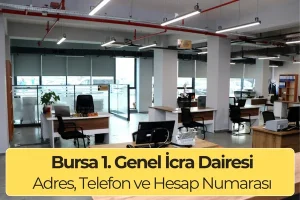 Bursa 1. Genel İcra Dairesi: Adres ve Telefon Numarası