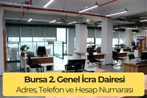 Bursa 2. Genel İcra Dairesi: Adres, Telefon ve IBAN