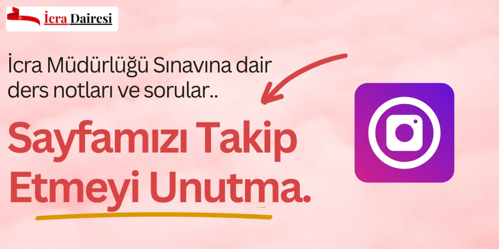 İcra Müdürlüğü Sınavı için sayfamızı takip edin.