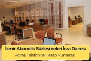 İzmir Abonelik Sözleşmeleri İcra Dairesi: Nerede, Telefon ve İBAN