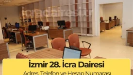 İzmir 28. İcra Dairesi Adres ve Telefon Numarasıs (İletişim)