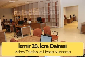 İzmir 28. İcra Dairesi Adres ve Telefon Numarasıs (İletişim)