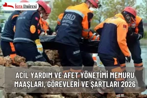 Acil Yardım ve Afet Yönetimi Memuru Maaşları, Görevleri ve Şartları 2026