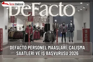 DeFacto Personel Maaşları, Çalışma Saatleri ve İş Başvurusu 2026