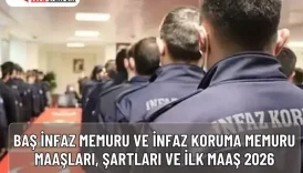 Baş İnfaz Memuru ve İnfaz Koruma Memuru Maaşları, Şartları ve İlk Maaş 2026