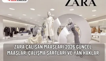 Zara çalışan maaşları 2026: Satış danışmanı 30-36K, kasiyer 30-35K, part-time 18-22K, müdür 50-60K. Çalışma şartları ve yan haklar burada!
